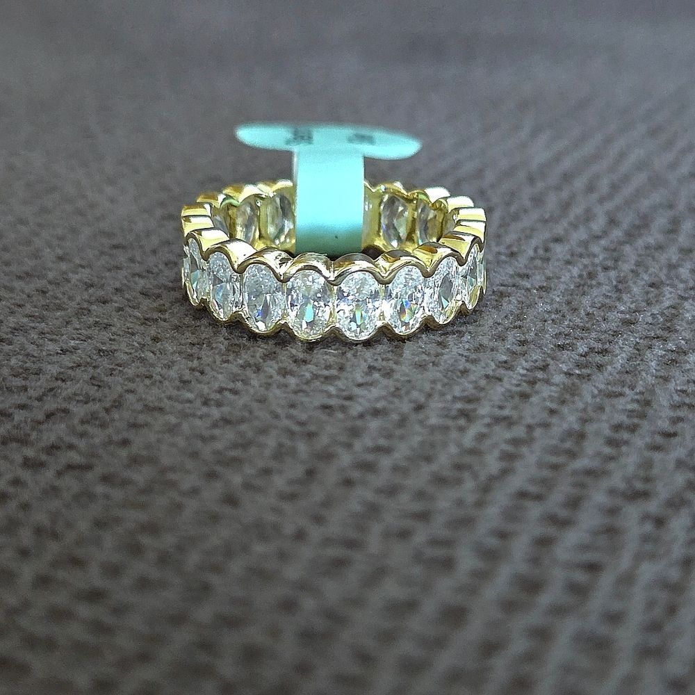 Eternity♾️ Ring💍 With Clear Baguette Crystals💎 - NWT - Picture 1 of 16